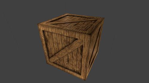 Realistic Wooden Box preview image